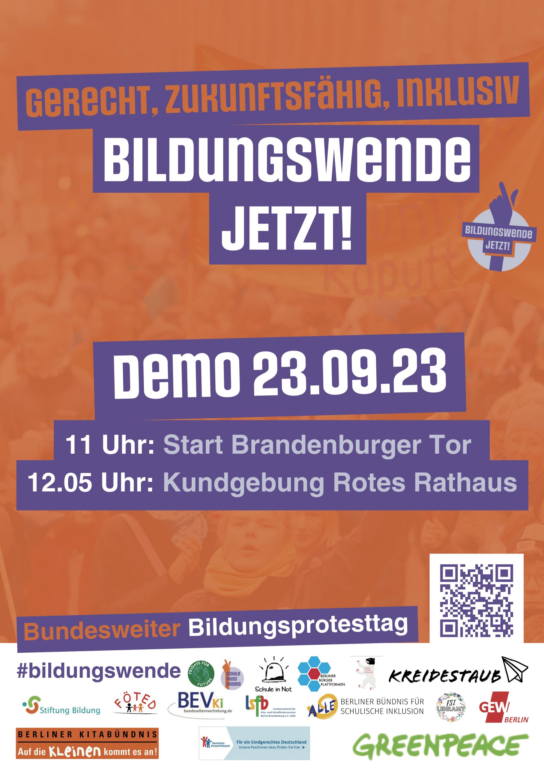 Berlin bundesweiter Bildungsprotesttag Plakat